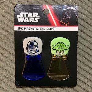 Star Wars R2-D2 and Yoda Magnetic Clips - Blue and Green chip clips